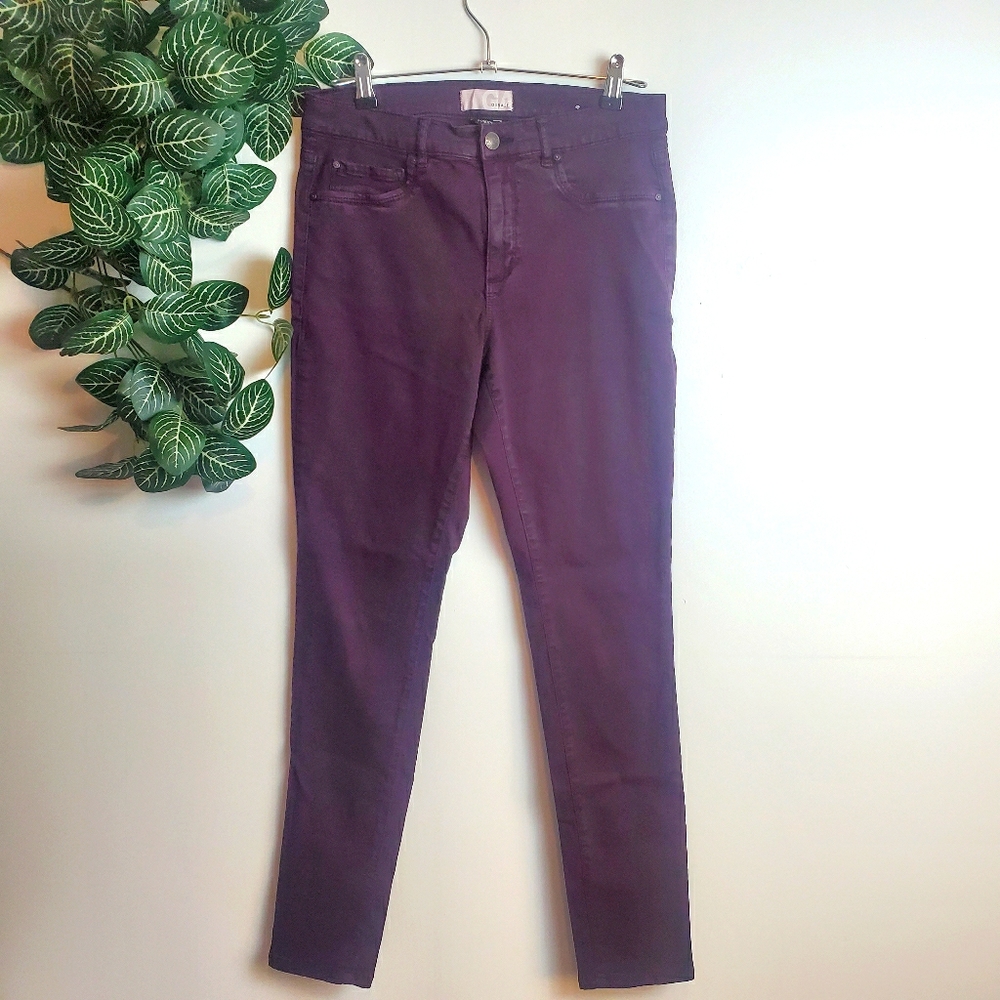 GARAGE RETRO HIGH WAIST JEGGING PLUM